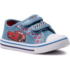 Trampki CARS - CP40-KLD16-02DCARS Denim. Niebieskie trampki chłopięce Cars, bez wzorów, z gumy, na rzepy. Za 39,99 zł.
