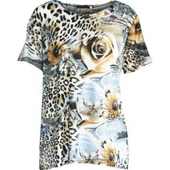 Bluzki damskie: Niebieski T-shirt Rose
