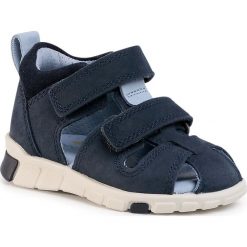 Sandały ECCO - Mini Stride Sandal 76113102303 Night Sky. Niebieskie sandały chłopięce ecco, ze skóry, bez zapięcia. W wyprzedaży za 239,00 zł.