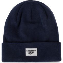 Czapka Reebok - Cl Fo Beanie ED0214 Conavy. Niebieskie czapki męskie Reebok, bez wzorów, z wełny. W wyprzedaży za 79,00 zł.