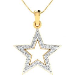 Naszyjniki damskie: Srebrny naszyjnik z diamentami – dł. 40 cm