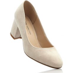 Buty ślubne damskie: Czółenka w 2 szerokościach bonprix beżowy