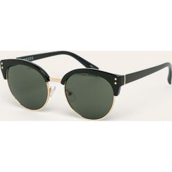 Pieces - Okulary. Niebieskie okulary przeciwsłoneczne damskie Pieces. W wyprzedaży za 49,90 zł.