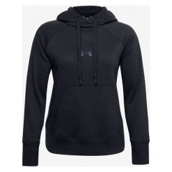 Under Armour Rival Fleece Metallic Bluza Czarny. Czarne bluzy damskie Under Armour, s, bez wzorów, z bawełny, bez rękawów, bez kaptura. Za 240,95 zł.