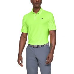 Under Armour Performance Polo Koszulka Zielony. Zielone podkoszulki męskie Under Armour, xl, bez wzorów, z elastanu, bez rękawów. Za 257,95 zł.