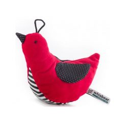 Whisbear Szumiący Ptaszek Czerwony. Czerwone przytulanki i maskotki Whisbear, z bawełny. Za 119,90 zł.