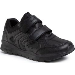 Sneakersy GEOX - J Pavel B.F J8415F 0BUCE C9999 D Black. Czarne trampki chłopięce Geox, bez wzorów, ze skóry ekologicznej, na rzepy. W wyprzedaży za 219,00 zł.