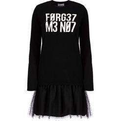 Sukienka dzianinowa Red Valentino SR3KDA64. Czarne sukienki damskie Red Valentino, s, bez wzorów, z wiskozy, bez kołnierzyka, bez rękawów. W wyprzedaży za 999,00 zł.