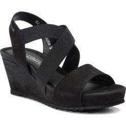 Sandały MEPHISTO - Giuliana G4606 Black. Czarne klapki damskie Mephisto, bez wzorów, ze skóry, bez obcasa, na obcasie. W wyprzedaży za 499,00 zł.