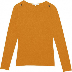Sweter kaszmirowy w kolorze musztardowym. Żółte bez kategorii Ateliers de la Maille, z kaszmiru, z okrągłym kołnierzem. W wyprzedaży za 363,95 zł.
