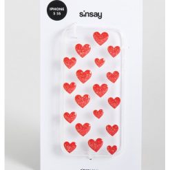 Etui na iPhone 5 5S - Czerwony. Czerwone etui damskie marki Sinsay. Za 12,99 zł.