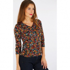 Koszulka "Massalag" w kolorze czarnym ze wzorem. Czarne t-shirty damskie marki Scottage. W wyprzedaży za 68,95 zł.