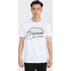 Jack & Jones Pex Koszulka Biały. Białe podkoszulki męskie Jack & Jones, l, z nadrukiem, z bawełny, z krótkim rękawem. Za 56,95 zł.