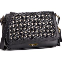 Torebka TWINSET - Tracolla 191TO8013 Nero 00006. Czarne listonoszki damskie Twinset, bez wzorów, ze skóry ekologicznej, na ramię, bez dodatków. W wyprzedaży za 429,00 zł.