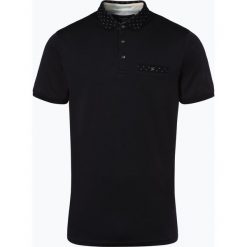 Ted Baker - Męska koszulka polo, niebieski. Niebieskie koszulki męskie Ted Baker, xl, bez wzorów, z bawełny, wizytowe, polo, bez rękawów. Za 379,95 zł.