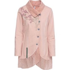 Wdzianko shirtowe bonprix stary jasnoróżowy. Różowe żakiety damskie bonprix, bez wzorów, z materiału. Za 149,99 zł.