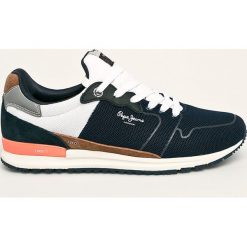 Pepe Jeans - Buty Tinker Pro Racer. Niebieskie sneakersy męskie Pepe Jeans, na sznurówki. Za 419,90 zł.