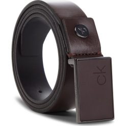 Pasek Męski CALVIN KLEIN - 3Cm Adj.Plaque Belt K50K504241 201. Brązowe paski męskie Calvin Klein, w paski, ze skóry. Za 279,00 zł.