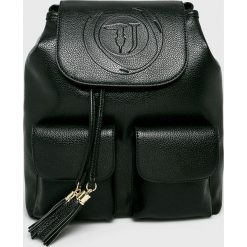 Trussardi Jeans - Plecak. Czarne plecaki damskie Trussardi Jeans, bez wzorów, z poliesteru. Za 639,90 zł.