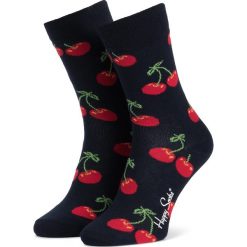 Skarpety Wysokie Unisex HAPPY SOCKS - CHE01-6000 Granatowy Kolorowy. Niebieskie skarpetki damskie Happy Socks, bez wzorów, z elastanu. Za 34,90 zł.