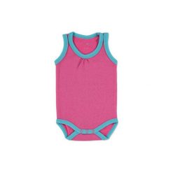 Pink or blue Girls Body na ramiączkach kolor różowy. Różowe body niemowlęce pink or blue, bez wzorów, z bawełny, bez rękawów. Za 15,00 zł.