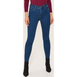Jeansy high waist skinny - Niebieski. Niebieskie jeansy damskie House, z podwyższonym stanem. Za 79,99 zł.