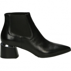 Botki - 8156 TEQ NERO. Czarne botki damskie Venezia, ze skóry. Za 275,00 zł.