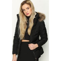 Czarna Kurtka Zipper. Czarne kurtki damskie Born2be, na zimę, xl, bez wzorów, bez kaptura. Za 129,99 zł.