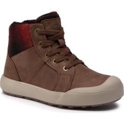 Sneakersy KEEN - Elena Mid 1023459 Chestnut/Plaza Taupe. Pomarańczowe półbuty damskie Keen, na co dzień, bez wzorów, ze skóry, bez obcasa, bez zapięcia. Za 479,00 zł.