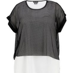 Bluzki asymetryczne: City Chic CONTRAST Bluzka black
