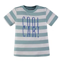 T-shirty chłopięce z nadrukiem: Koszulka w kolorze turkusowo-białym