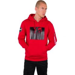 Bluza Alpha Industries Lunar Plaque Hoody 128352-328. Czerwone bluzy męskie Alpha Industries, s, bez wzorów, bez kołnierzyka, bez rękawów, bez kaptura. Za 293,99 zł.
