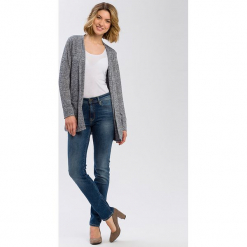 Dżinsy "Anya" - Slim fit - w kolorze niebieskim. Niebieskie spodnie z wysokim stanem marki Cross Jeans, z aplikacjami. W wyprzedaży za 136,95 zł.