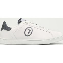 Trussardi Jeans - Buty. Białe buty sportowe damskie Trussardi Jeans, z jeansu. Za 399,90 zł.