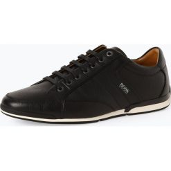 BOSS Athleisure - Męskie tenisówki ze skóry – Saturn_lowp_tbpf1, czarny. Czarne trampki męskie BOSS Athleisure, bez wzorów, ze skóry, bez zapięcia. Za 599,95 zł.