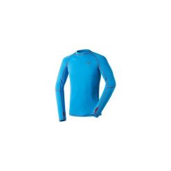 Bluzy Dynafit Tech Merino M L/s Tee 70501-8581. Niebieskie bluzy męskie marki Dynafit, s, bez wzorów, bez kołnierzyka, bez rękawów, bez kaptura. Za 257,73 zł.