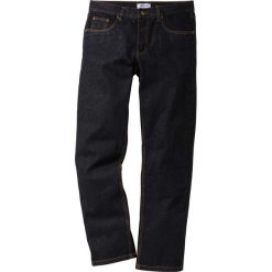 Dżinsy Regular Fit Straight bonprix czarny. Czarne spodnie męskie bonprix, na co dzień, m, bez wzorów, z jeansu, klasyczne. Za 74,99 zł.