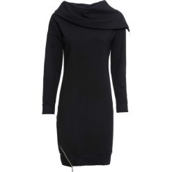 Sukienka bonprix czarna. Czarne sukienki damskie bonprix, bez wzorów, sportowe, bez kołnierzyka, bez rękawów, dopasowane. Za 74,99 zł.