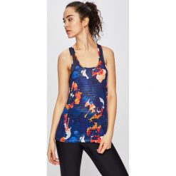 Desigual Sport - Top sportowy. Niebieskie topy damskie marki Desigual Sport, s, bez wzorów, z elastanu, z okrągłym kołnierzem. Za 149,90 zł.