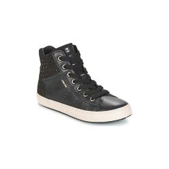 Buty Dziecko Geox J KALISPERA GIRL. Czarne trampki dziewczęce Geox, bez wzorów, bez zapięcia. Za 230,30 zł.