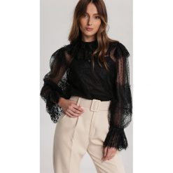 Czarna Bluzka Asimilia. Czarne bluzki damskie Renee, s, bez wzorów, bez kołnierzyka, bez rękawów. Za 109,99 zł.