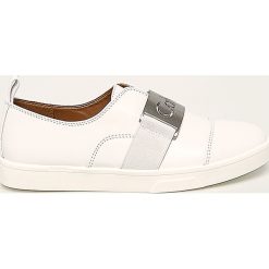 Calvin Klein - Buty skórzane. Białe buty sportowe damskie Calvin Klein, ze skóry. Za 539,90 zł.