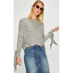 Noisy May - Sweter. Szare swetry damskie Noisy May, s, bez wzorów, z elastanu, z krótkim rękawem, krótkie, bez kaptura. W wyprzedaży za 69,90 zł.