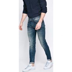 Pepe Jeans - Jeansy Stanley. Niebieskie jeansy męskie Pepe Jeans, bez wzorów. W wyprzedaży za 219,90 zł.