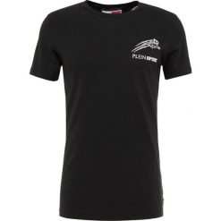 Plein Sport Tshirt z nadrukiem black. Czarne koszulki męskie Plein Sport, xl, z nadrukiem, z elastanu, sportowe, bez kołnierzyka, bez rękawów. Za 869,00 zł.