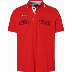 Andrew James Sailing - Męska koszulka polo, czerwony. Czerwone koszulki męskie Andrew James Sailing, na lato, xl, z haftami, z bawełny, sportowe, polo, bez rękawów. Za 129,95 zł.