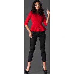 Figl Marynarka damska M132 red, czerwony, XL. Czerwone kurtki damskie FIGL, xl, bez wzorów, z poliesteru. W wyprzedaży za 178,00 zł.