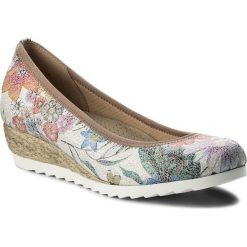 Espadryle GABOR - 82.641.40 Multicolor (Jute). Szare espadryle damskie marki Gabor, bez wzorów, ze skóry, bez obcasa, na obcasie, bez zapięcia. W wyprzedaży za 329,00 zł.
