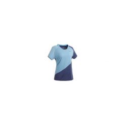 Koszulka badminton 530 damska. Niebieskie koszulki damskie PERFLY, xs, bez wzorów, z poliesteru, bez kołnierzyka, bez rękawów. Za 39,99 zł.