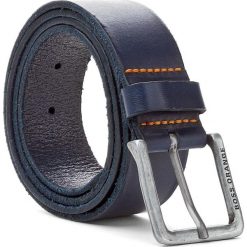 Pasek Męski BOSS - Jeek 50292879 90 Navy 410. Niebieskie paski męskie marki Boss, w paski, ze skóry. W wyprzedaży za 209,00 zł.